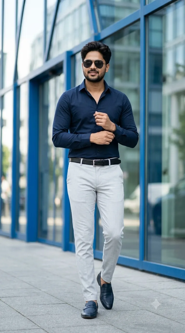 **Prompt:** > Ultra-realistic, high-resolution cinematic full-body portrait of a handsome young man walking confidently in front of a