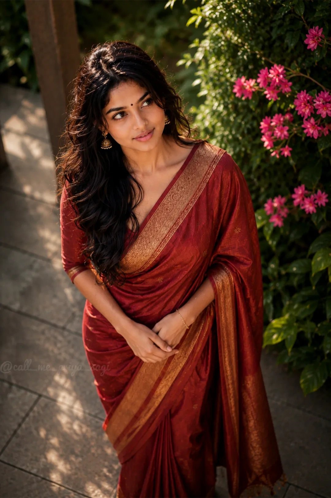 ✨❤️ Saree make a perfect beautiful look ❤️✨ Use the uploaded reference image as the ONLY face identity reference.