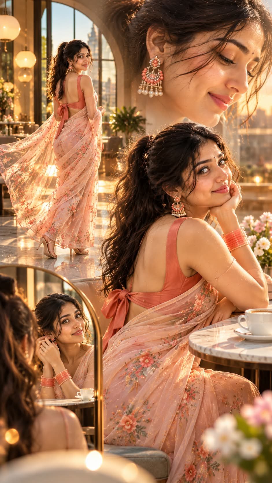 South Indian Woman Fashion Portrait