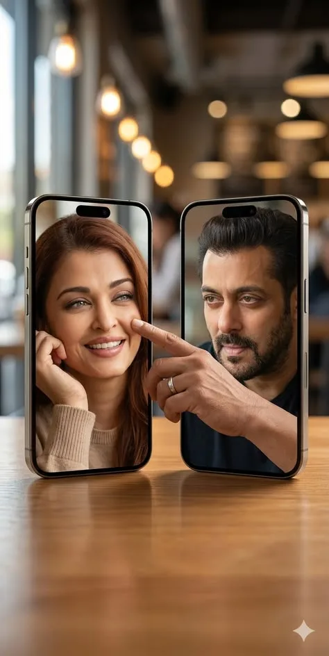 An absolute visual masterpiece, hyper-photorealistic and ultra-detailed portrait capturing a creative concept of two modern smartphones