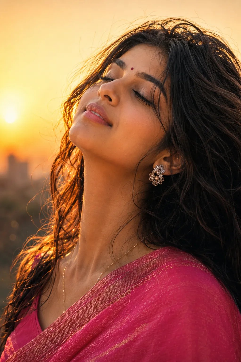 ☀️ ☀️ ☀️ Sunset 🌇 Use the uploaded image as the ONLY face reference.