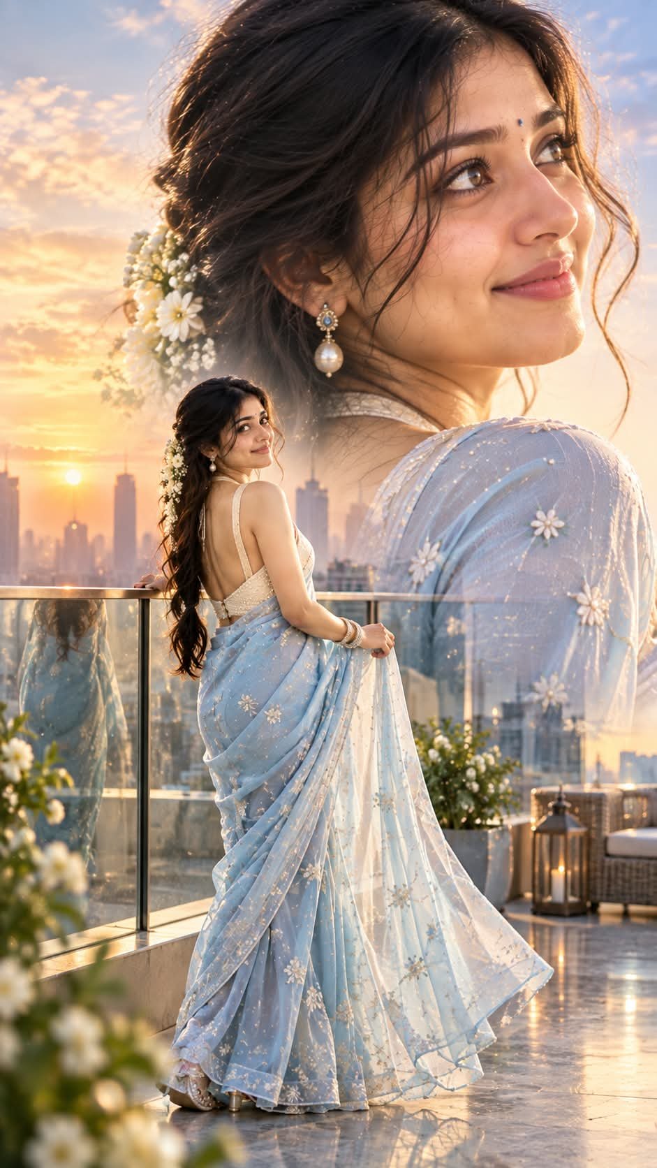 South Indian Woman Fashion Portrait