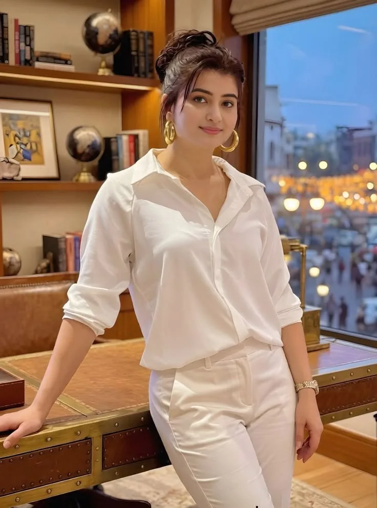 ### **Title: Elegant White Outfit – Luxury Evening Portrait** > **Ultra-realistic, high-resolution cinematic portrait of a beautiful young