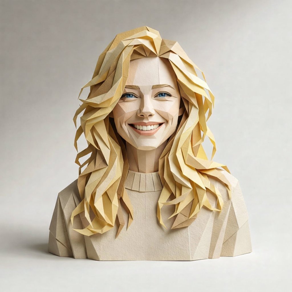 Paper Sculpture Portrait