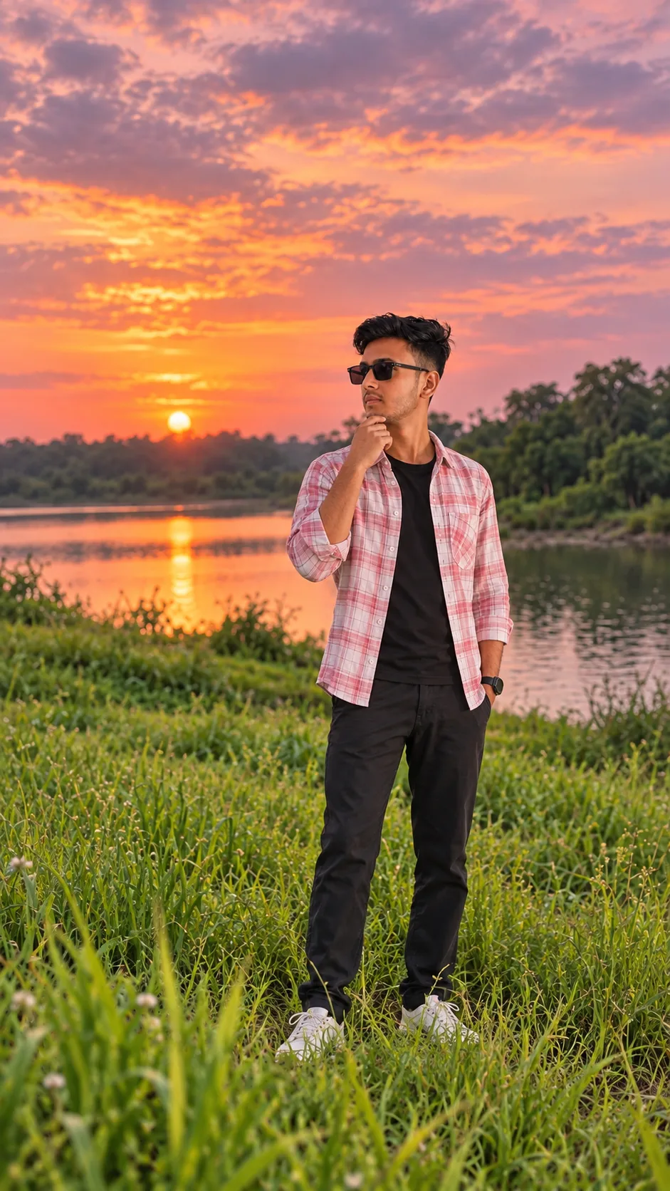 Exact Prompt Create an ultra-realistic, high-resolution cinematic outdoor portrait based exactly on the uploaded reference image.