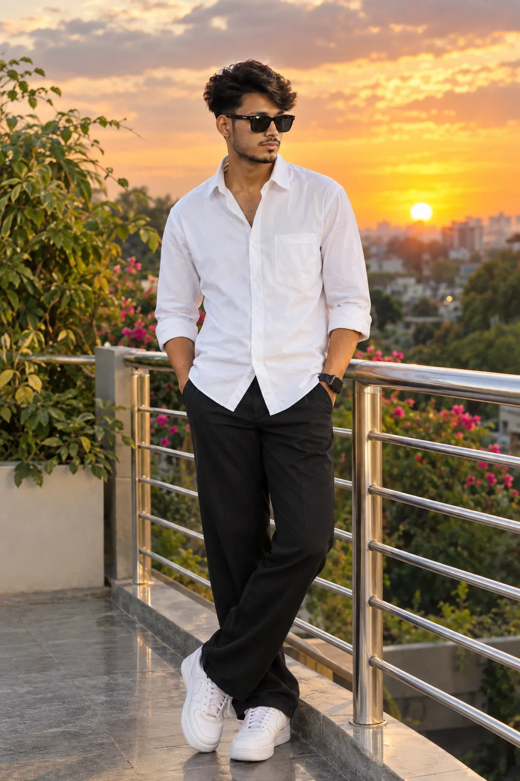 Create a highly realistic full-body fashion photograph using the uploaded reference image for the person's identity.