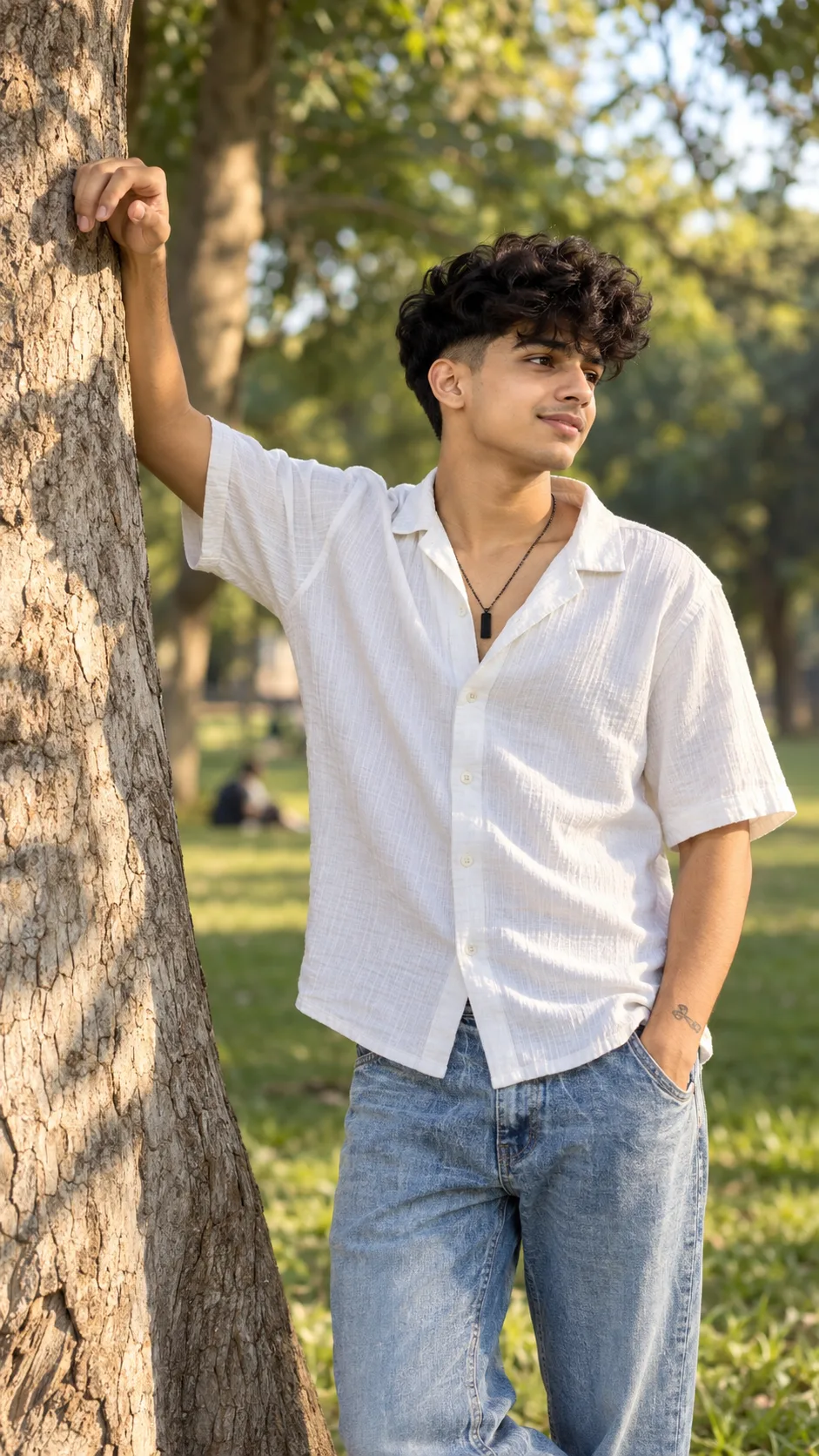 aspect ratio 9:16 , Keep the person exactly as shown in the reference image with 100% identical facial features, bone structure, 4K