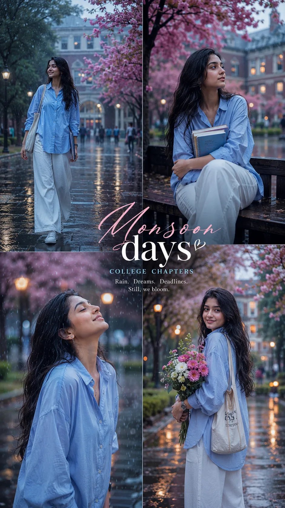 Monsoon College Collage Poster
