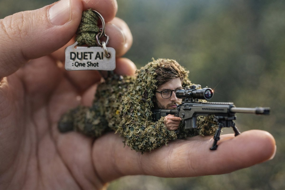 Miniature Sniper Survival Keyring