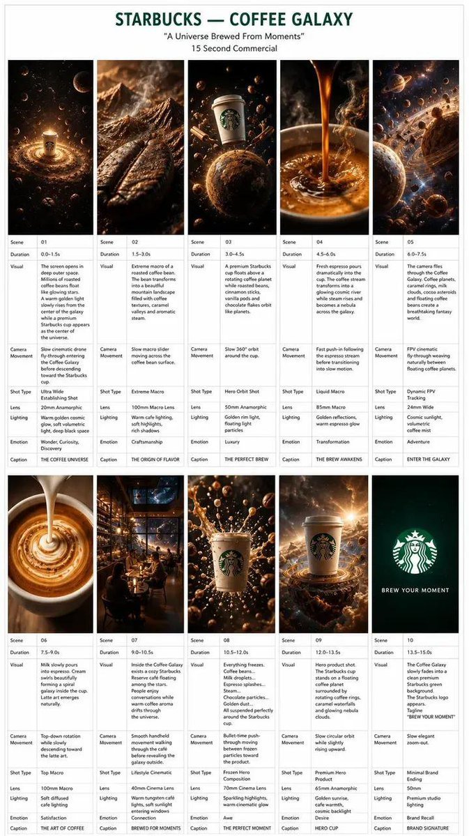 Starbucks Coffee Galaxy Commercial