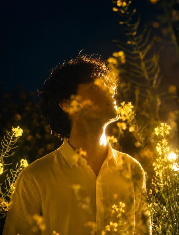 Photorealistic cinematic portrait, vertical 4:5.