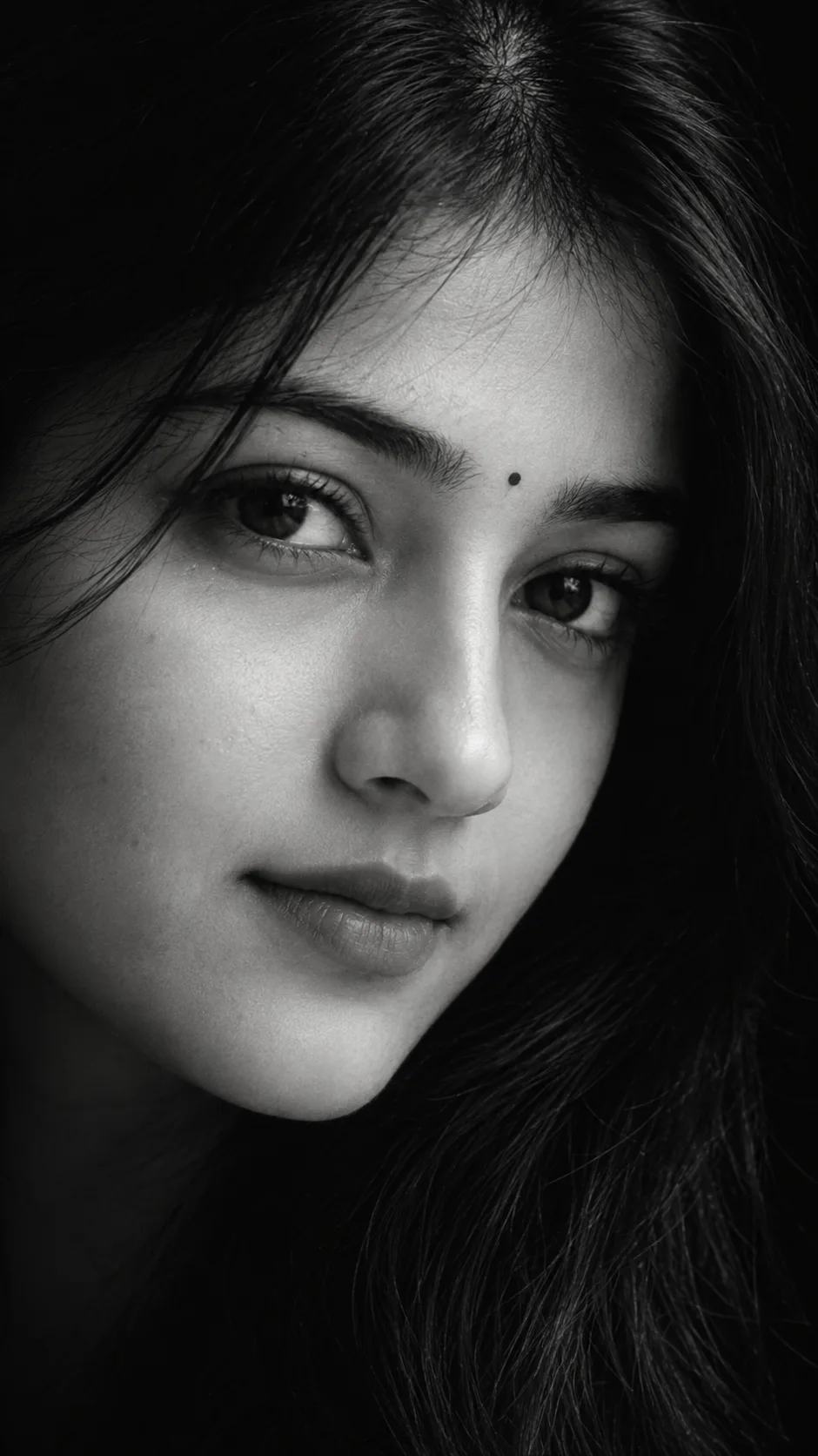 Create an ultra-realistic professional black-and-white fine-art portrait using my uploaded face photo as the PRIMARY IDENTITY REFERENCE and