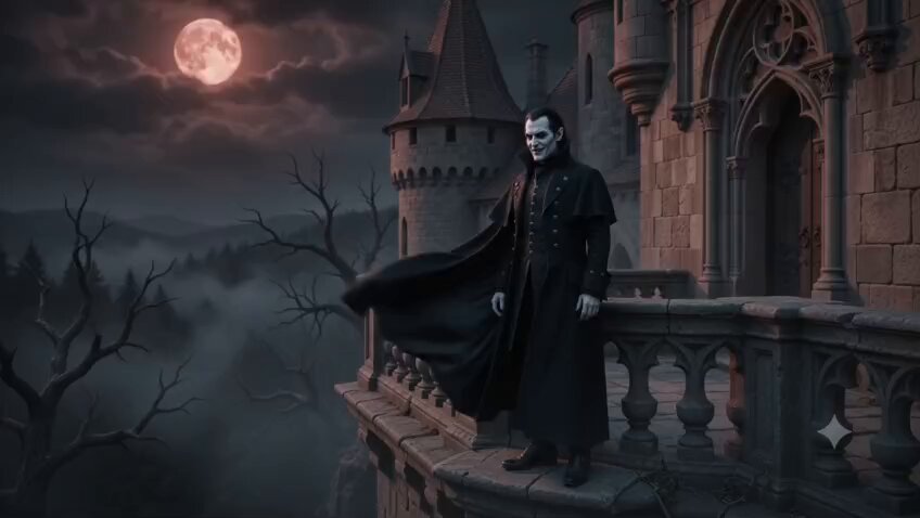 Gothic Vampire Horror Scene