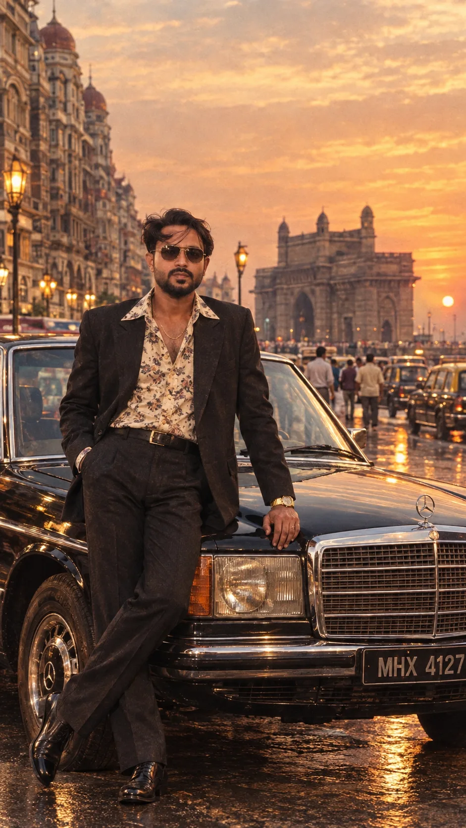 Bilkul, is photo ke liye ye prompt use karo: > Prompt: Create a highly realistic cinematic 4K full-body portrait of the man from the