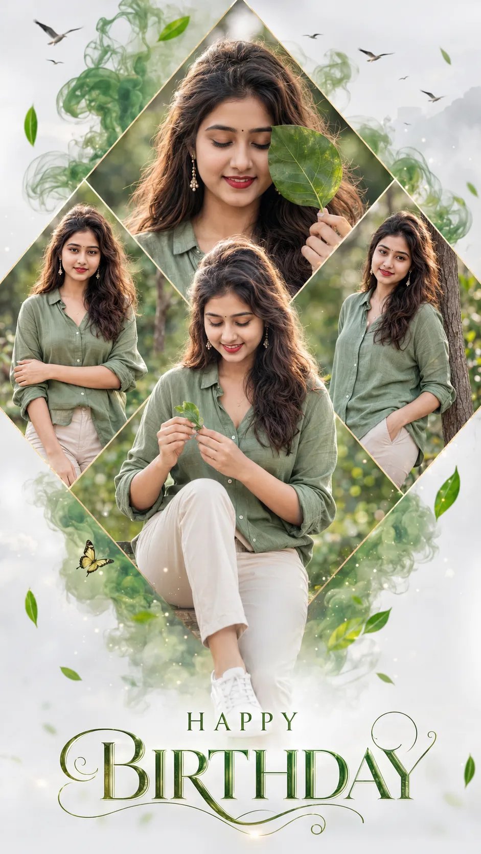 Luxury Birthday Poster Collage