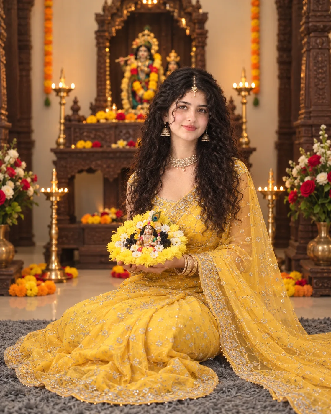 Create an ultra-photorealistic, high-end cinematic Indian traditional portrait of ME, using my uploaded personal photograph as the PRIMARY