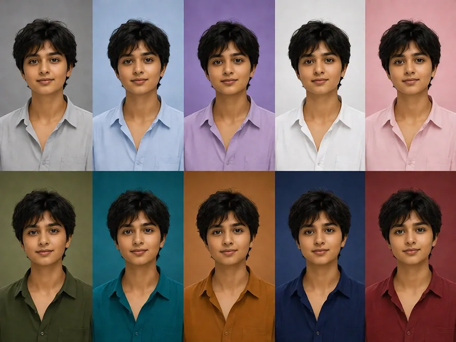 Create a personal color analysis graphic using this portrait.
