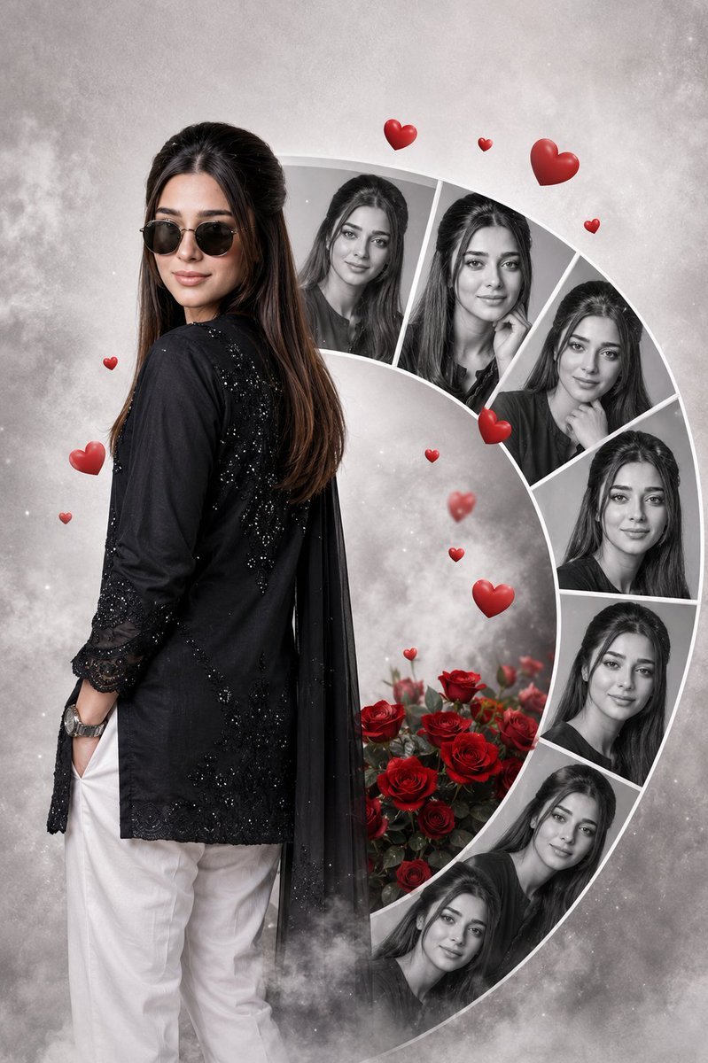 GPT Image 2 on ChatGPT Prompt: Create an ultra-premium romantic portrait collage poster.