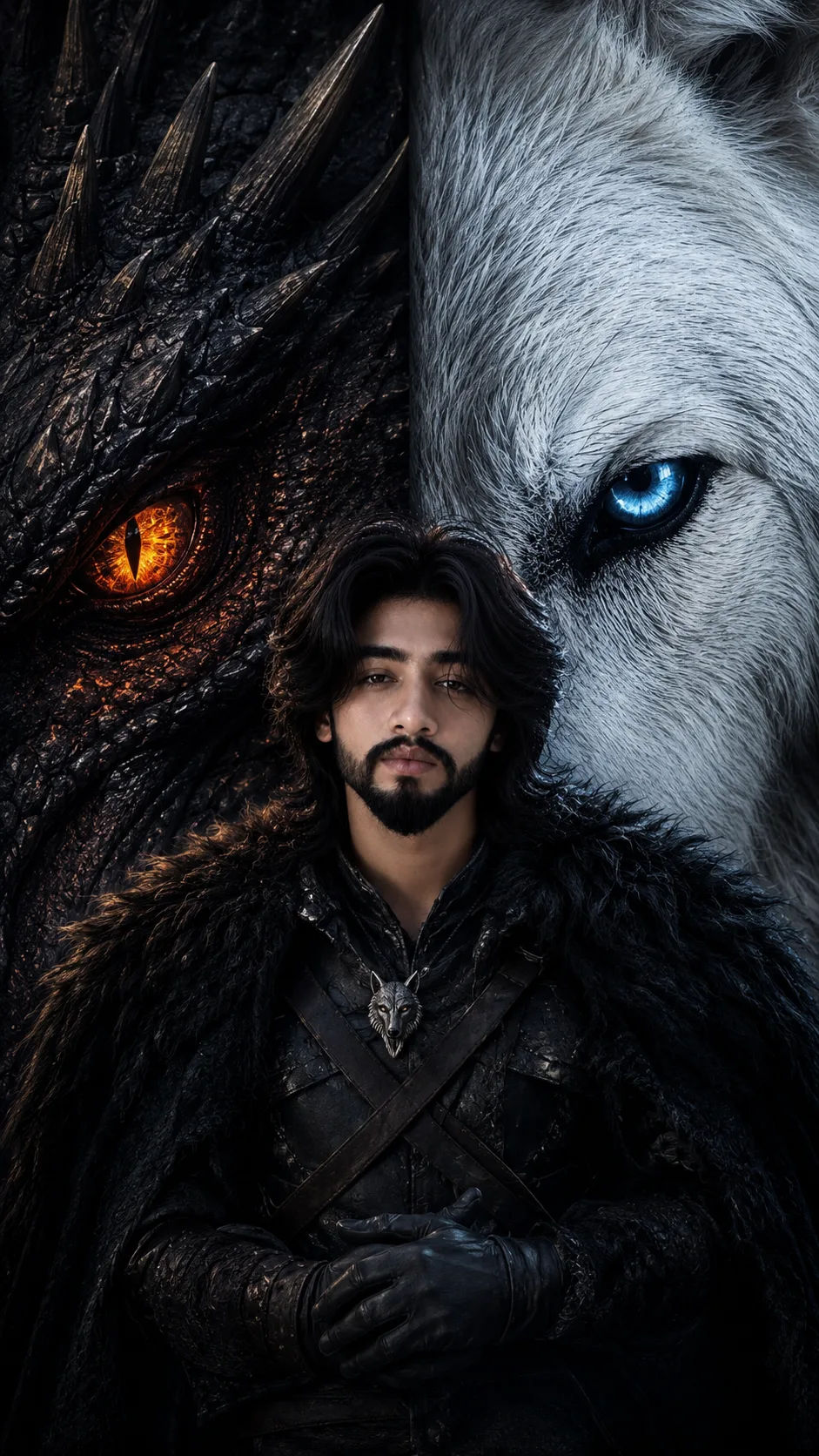 IMAGE RECREATION PROMPT Create a highly detailed, photorealistic dark-fantasy cinematic poster that closely recreates the provided