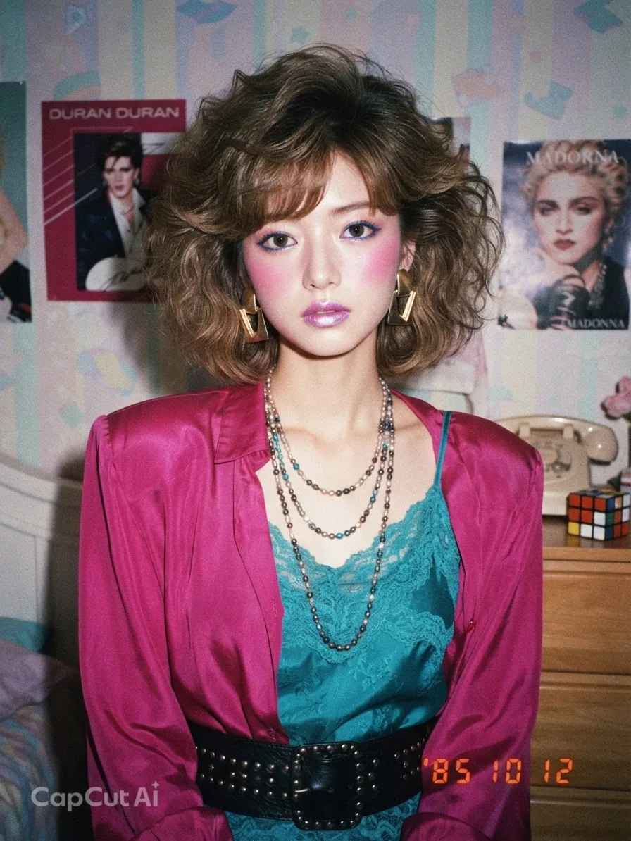 Using my uploaded photo, show me what I would have looked like around 1985.