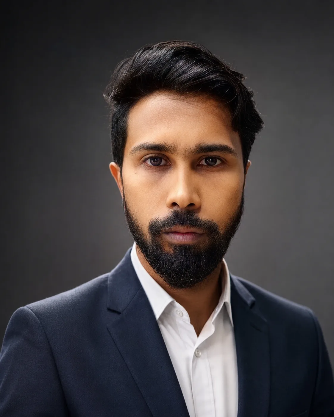 Create an ultra-realistic, premium professional portrait of the same person.Preserve the person's facial identity with maximum accuracy.