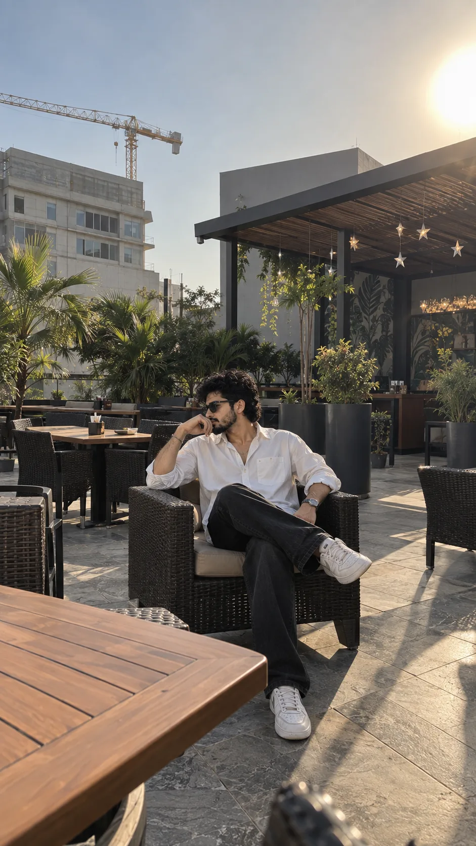 Ultra-realistic cinematic vertical smartphone photograph, 9:16, recreating the uploaded reference photo as closely as possible in