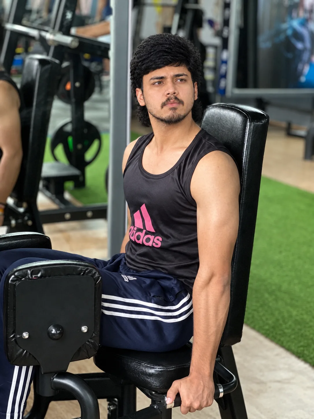 Focused Gym Training Portrait