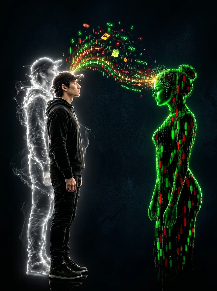 A high-quality 9:16 vertical cinematic illustration with a dark background.