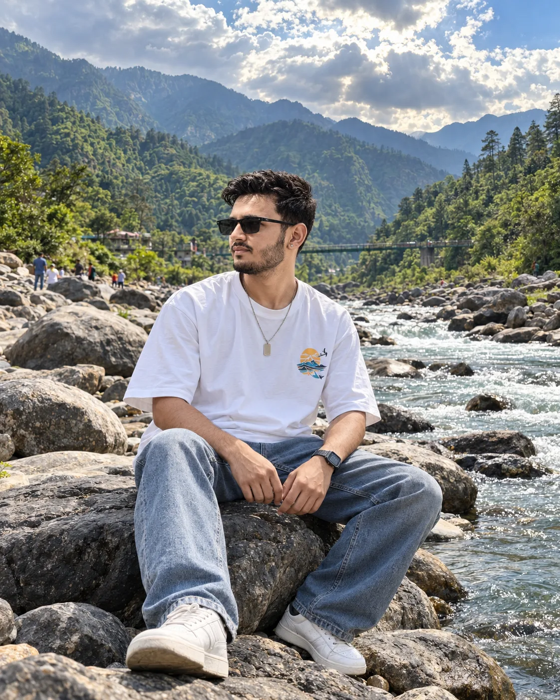 Exact Prompt Create an ultra-realistic, high-resolution cinematic travel portrait based exactly on the uploaded reference image.