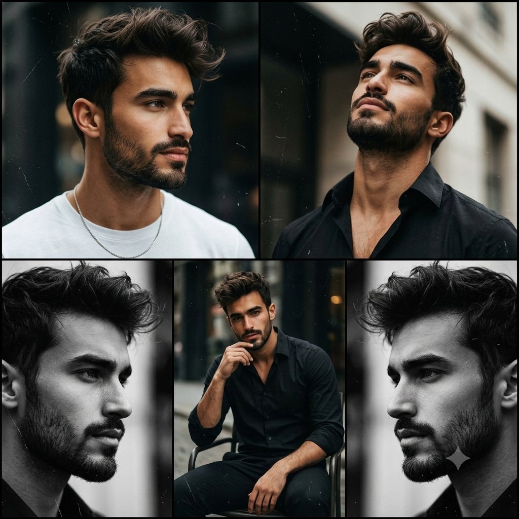 Cinematic Fashion Editorial Collage