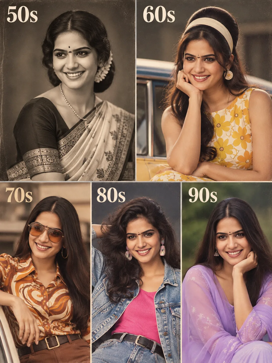 /TIMEPOSTER (50s 60s 70s 80s 90s • different era, outfit, pose & setting
