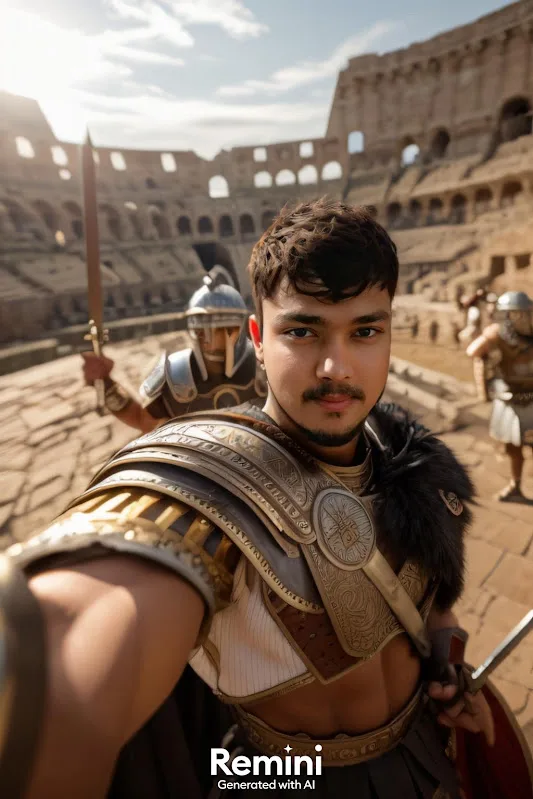 Gladiator Selfie in the Colosseum