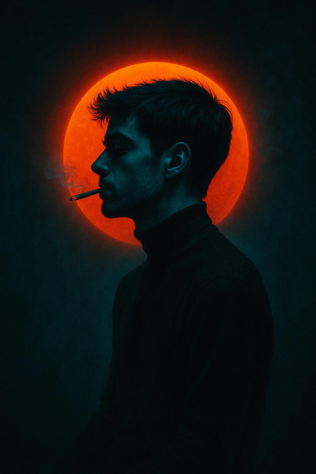 A cinematic, surreal portrait in the style of Gawx art photography.