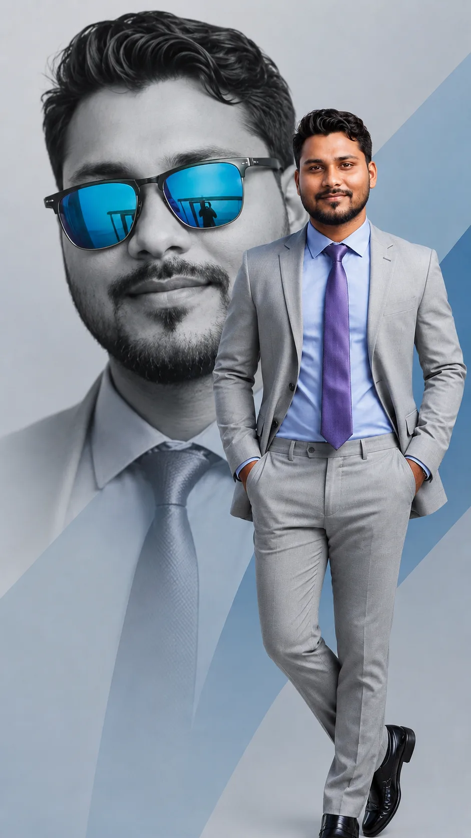 Create an ultra-realistic cinematic luxury fashion portrait in a vertical 9:16 composition, using my uploaded face photo as the PRIMARY