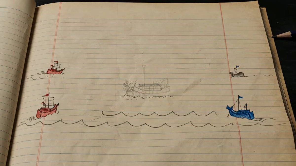 Hand-drawn Naval Battle Animation