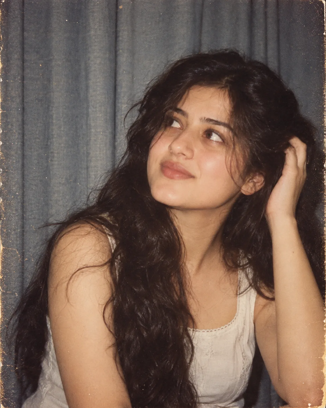 Create a highly realistic vertical 4:5 vintage 1990s film portrait using the uploaded image as the exact visual reference for the subject,