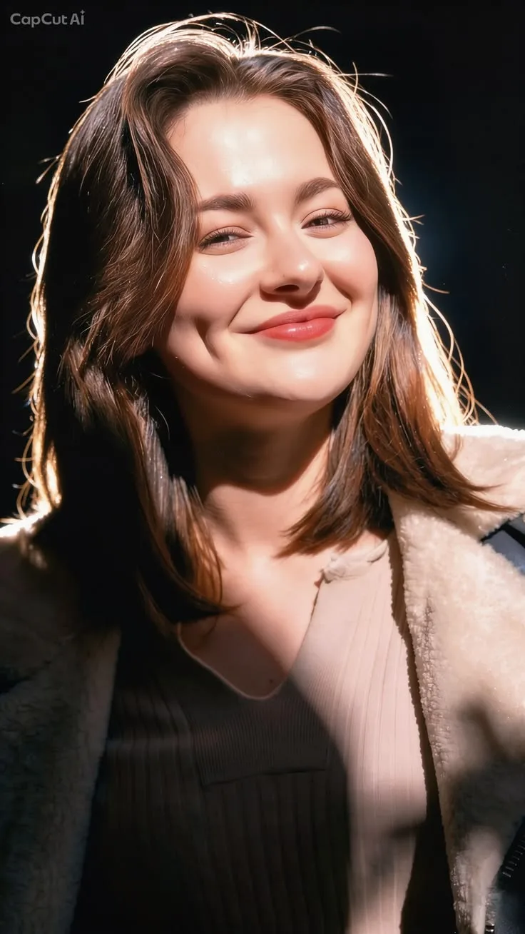 Sunlit Glow – Warm Winter Portrait