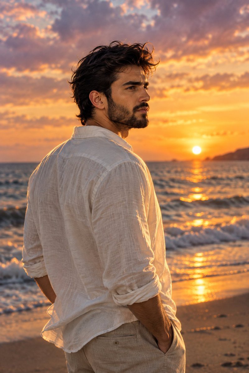 Sunset Beach Portrait