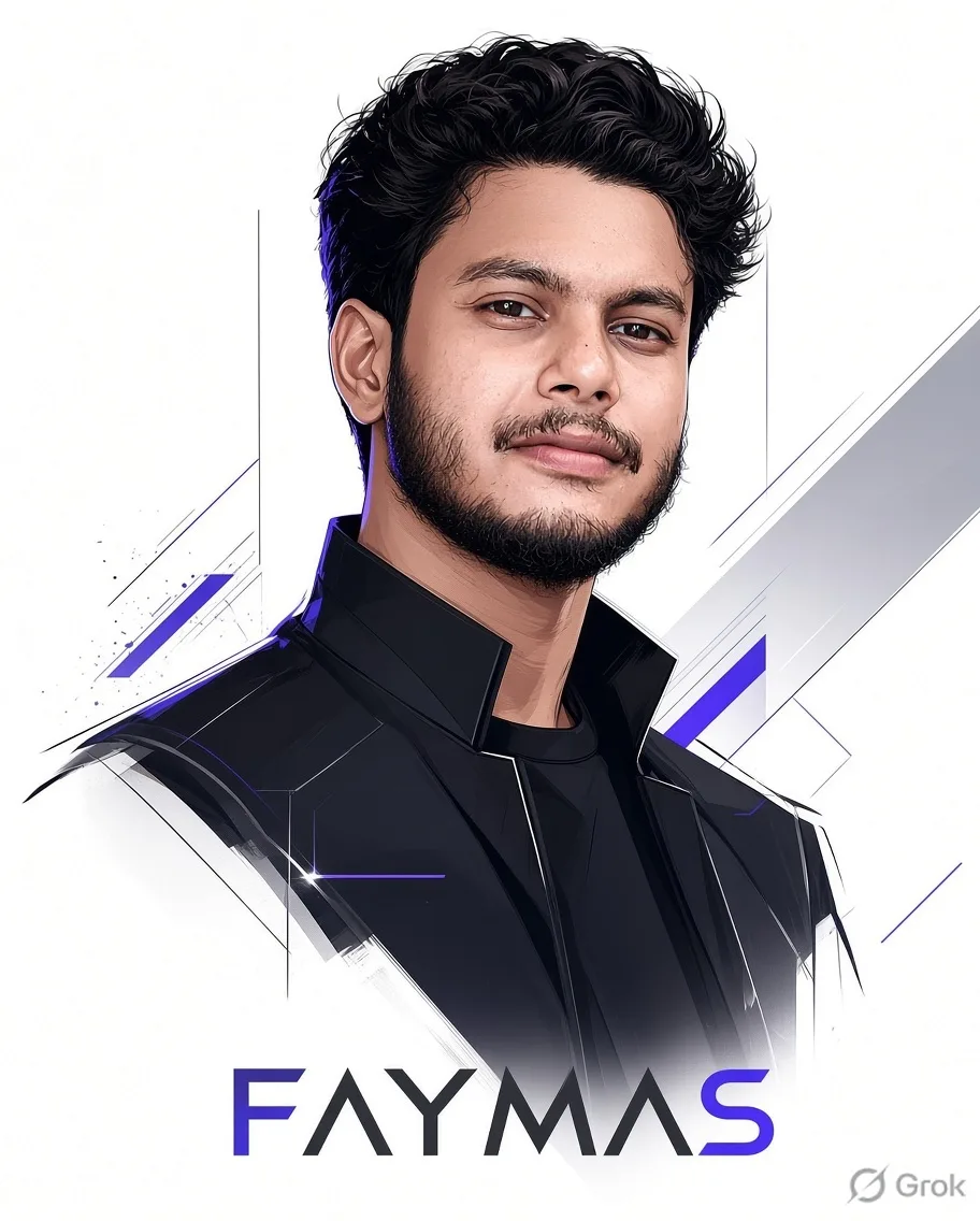 A hyper-detailed vector illustration and digital art portrait of a 26-year-old Indian man with a well-groomed beard, short curly dark hair,