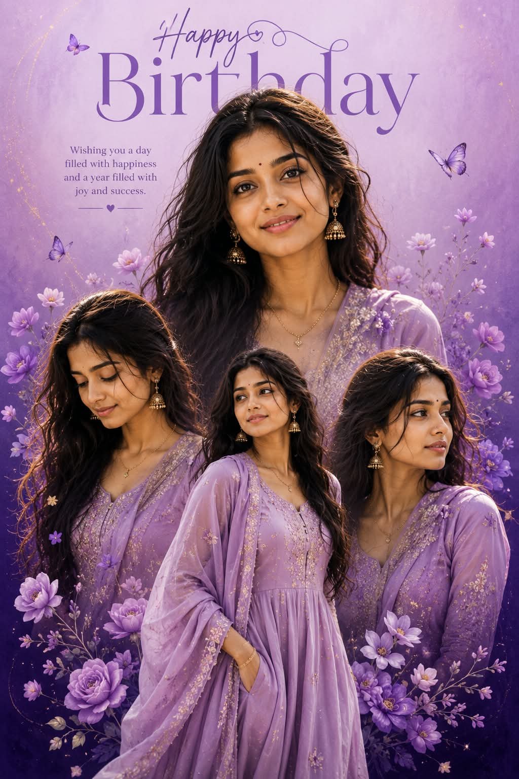 Dreamy Birthday Card Collage