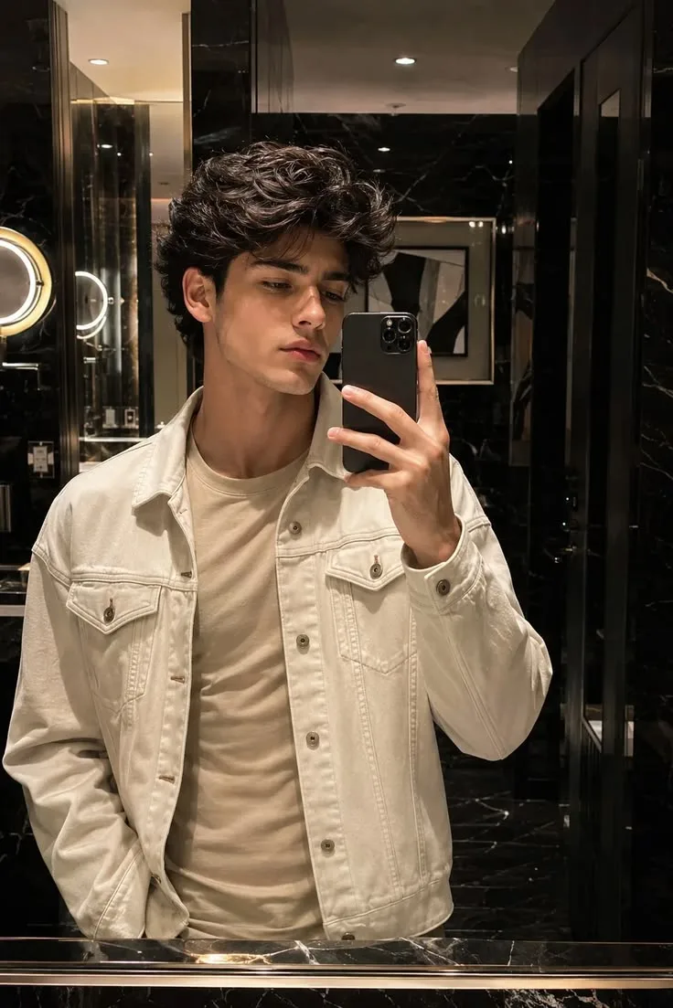 { "image_design": { "type": "luxury_bathroom_mirror_selfie", "aspect_ratio": "4:5", "style": "photorealistic, cinematic, premium fashion