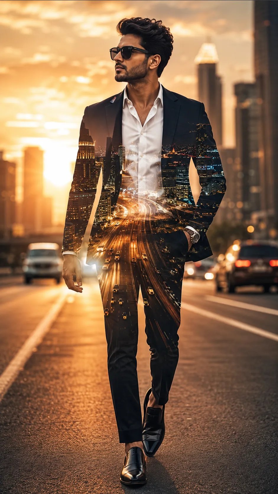 Cinematic Double Exposure Portrait
