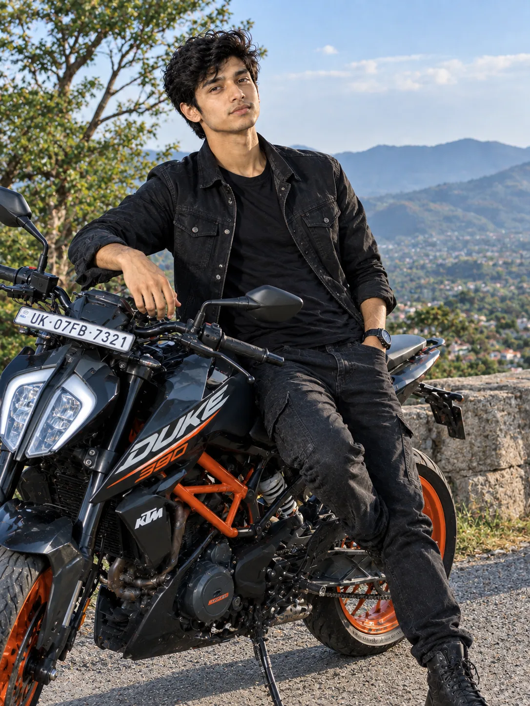 Ultra-realistic professional DSLR photograph of the same young man from the uploaded reference image, with very strong facial likeness and