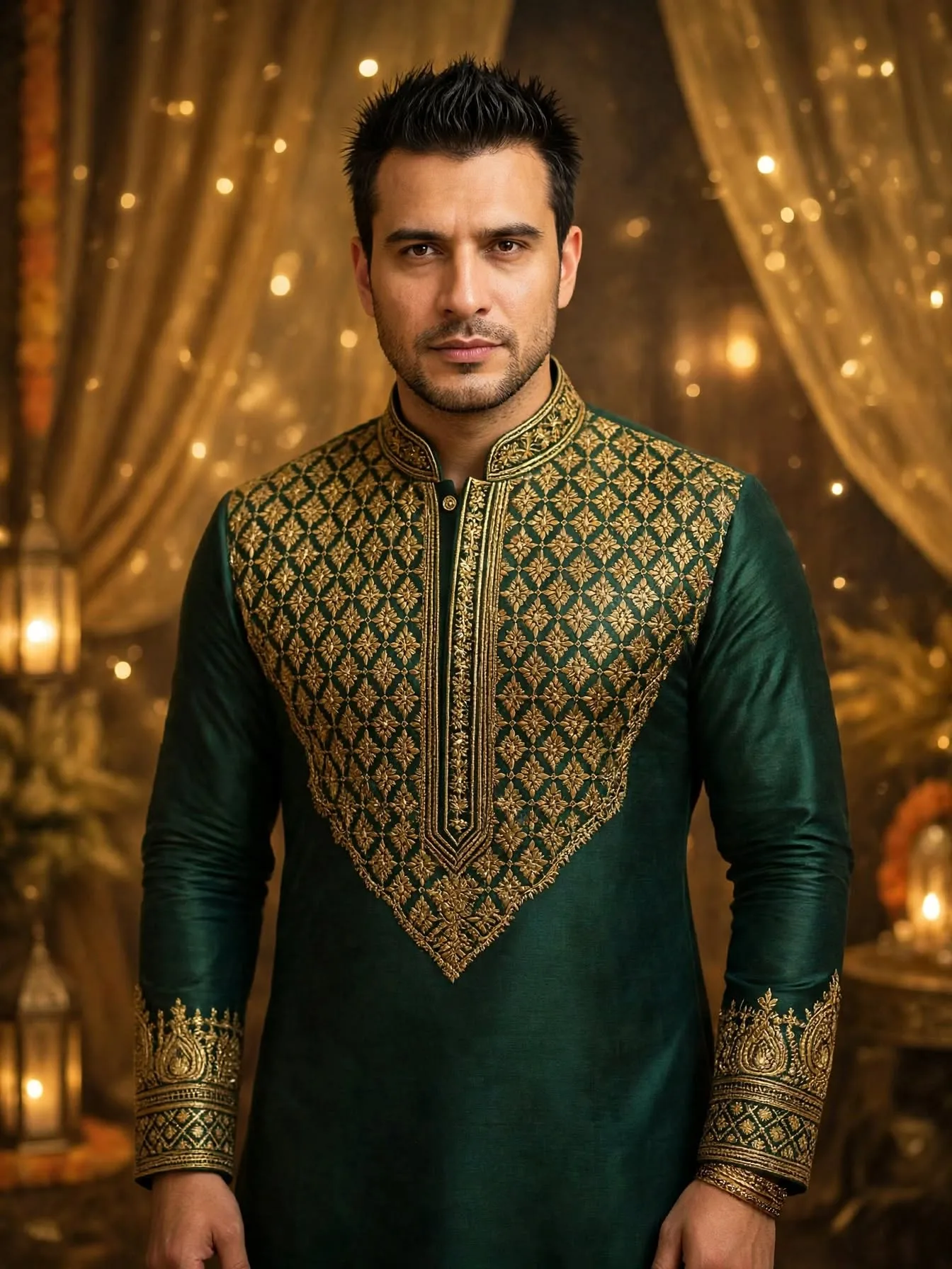 Recreate this exact man and outfit in Ultra HD quality, 8K resolution, photorealistic.