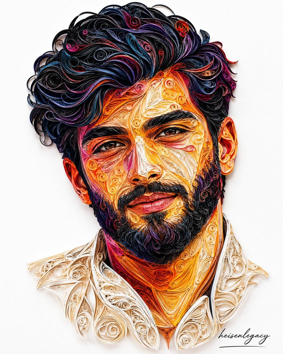 Quilling Paper Portrait