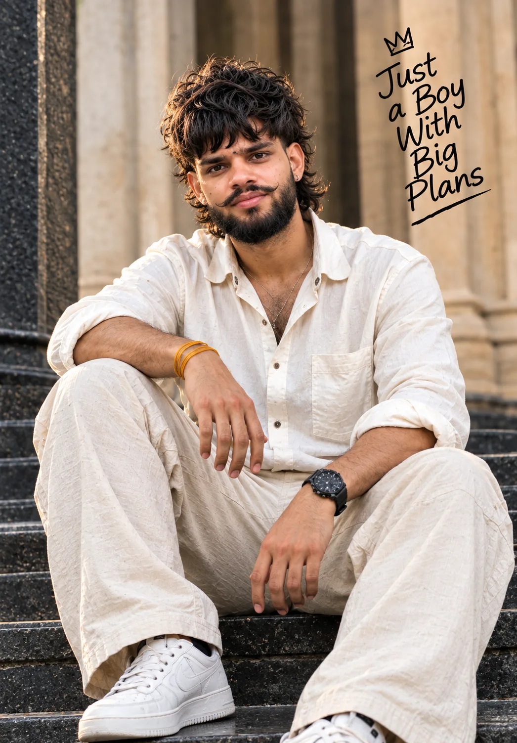 Create a highly photorealistic premium cinematic fashion portrait of ME, using my uploaded personal photo as the ONLY and mandatory