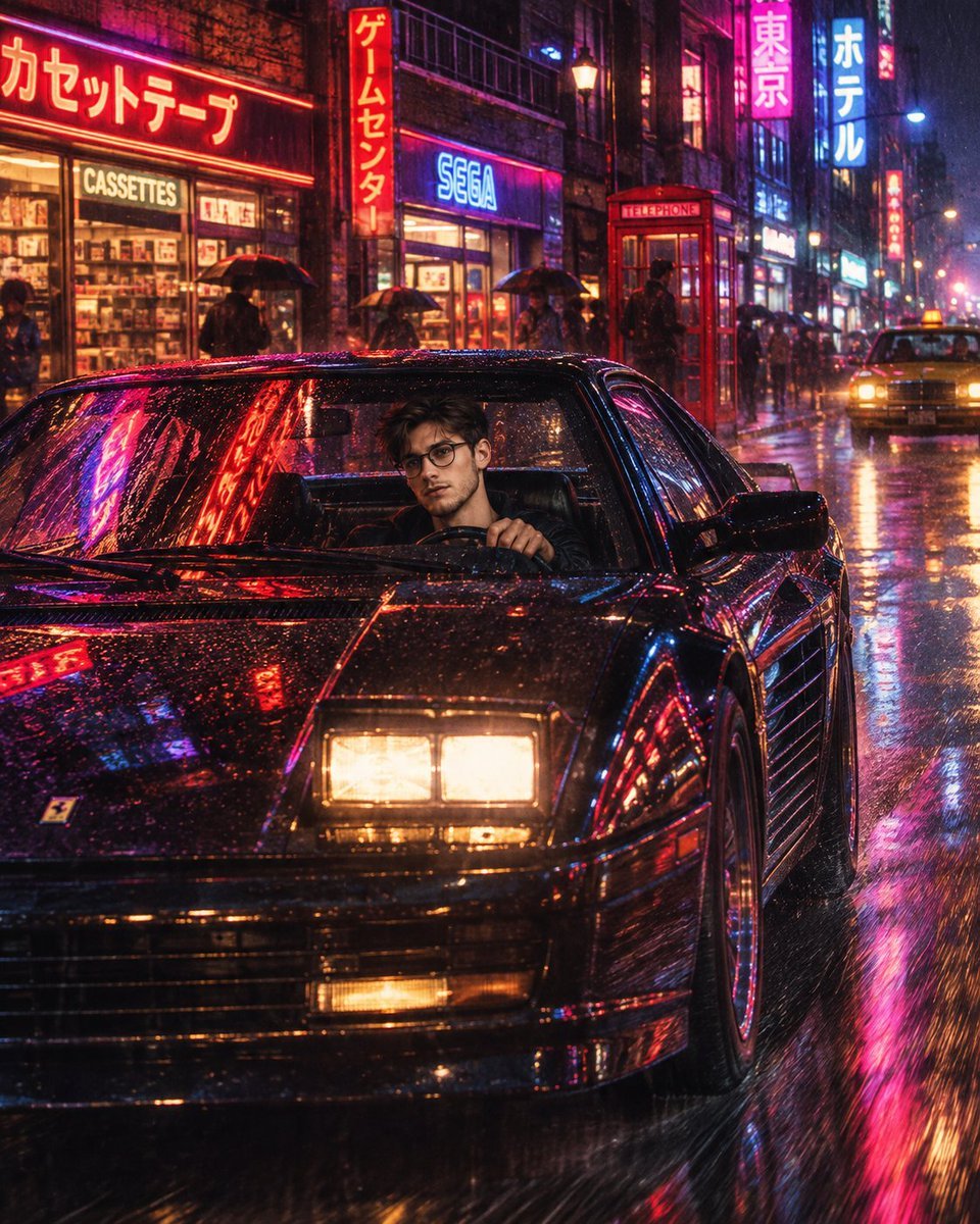80s Neon Night Drive