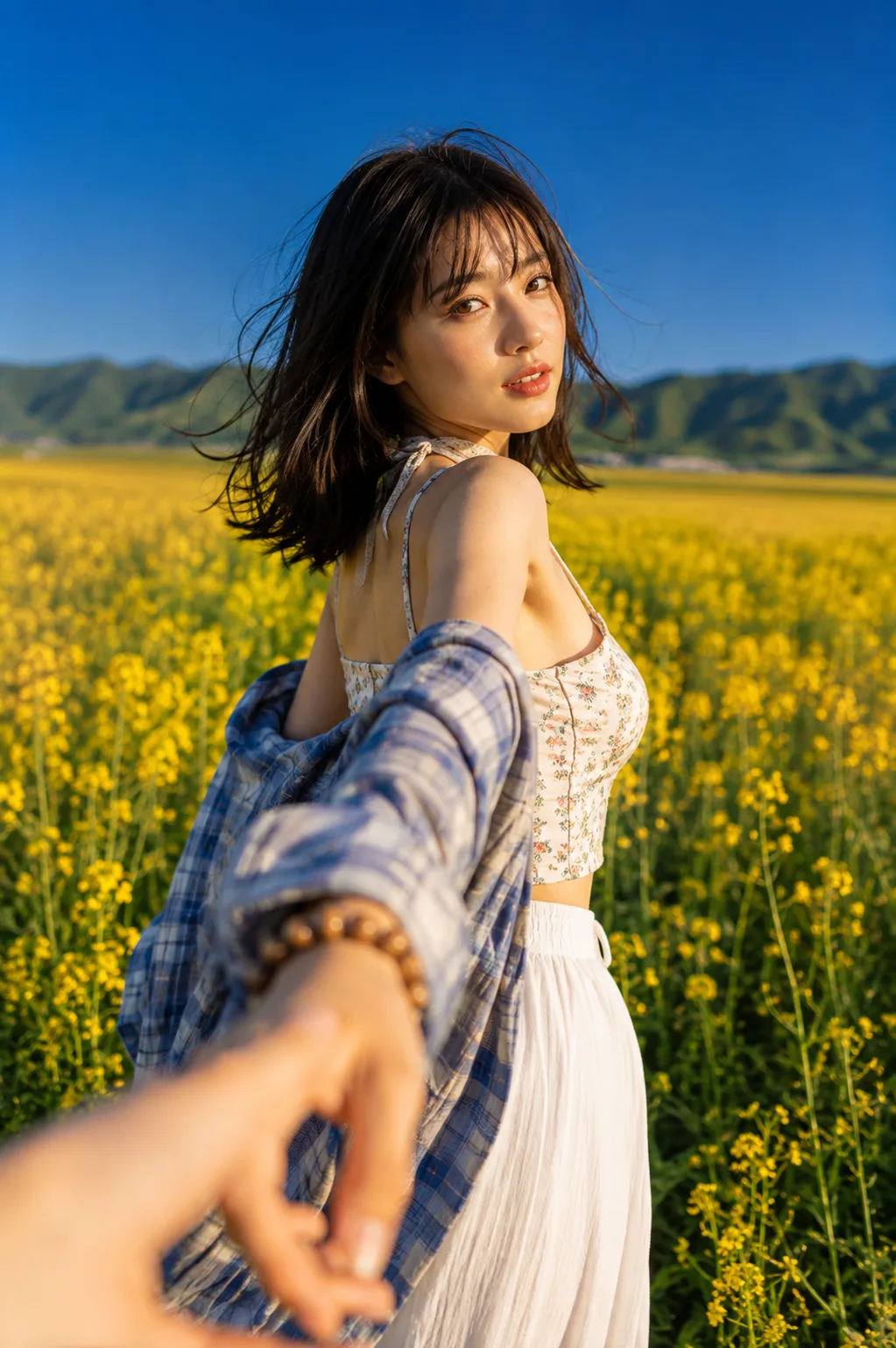 Ultra-realistic cinematic editorial fashion photograph using the uploaded reference image as the only identity reference.