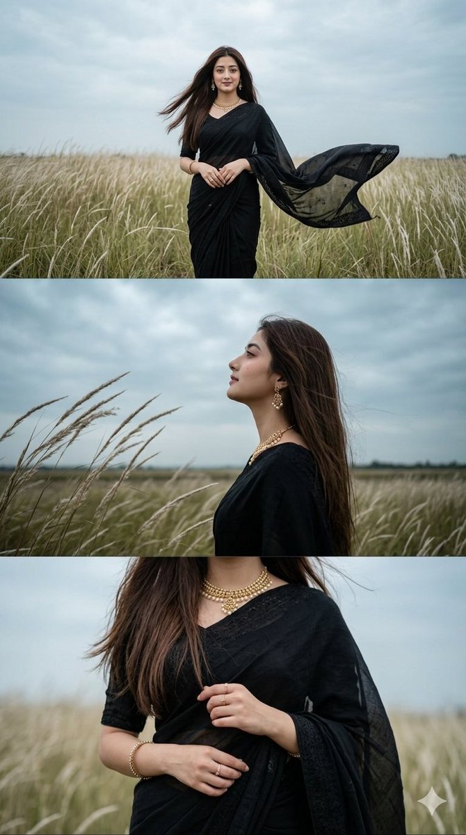Gamini Nano banana pro 2 image Prompt:👇 Yahan image 1000077629.jpg mein diya gaya exact prompt hai: "A TRIPTYCH OF A SLENDER YOUNG WOMAN