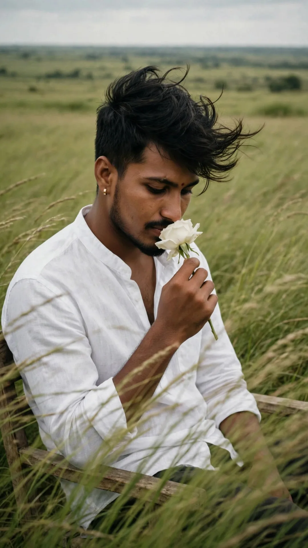 Here — that poetic, melancholic field moment you wanted